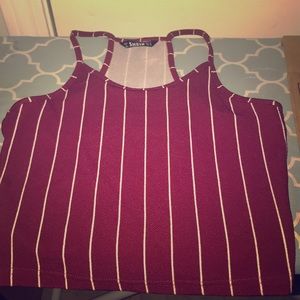 Maroon crop top